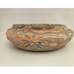 Comanche Tx Clay Pottery Bowl - Southwestern Style in Earthen Tones